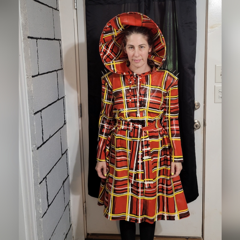 REAL LATEX by DAWNAMATRIX Hooded Coat Sz L